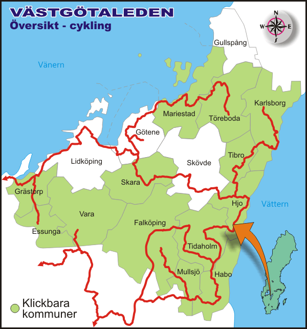 Västgötaleden - cykling - Skaraborg